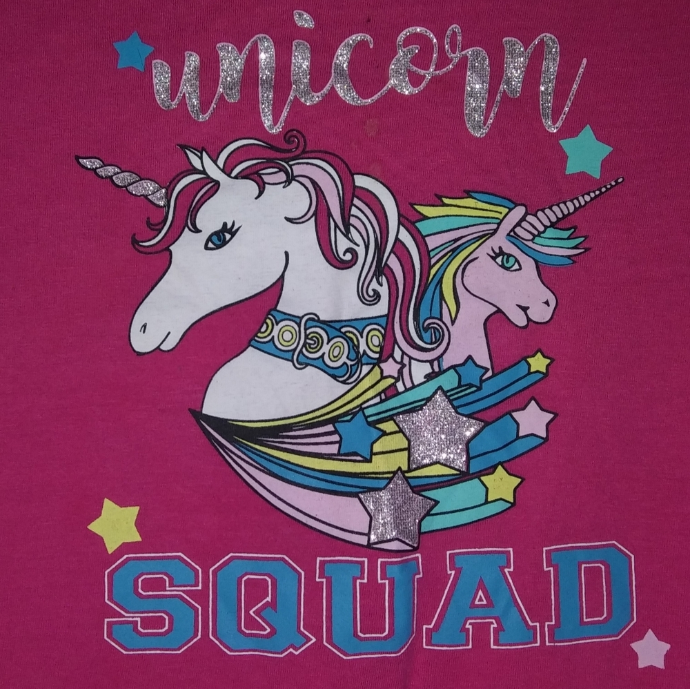 🏷 Pink Unicorn Squad Tunic 🦄 Girls Size 14/16 🛍